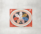 Hilma Af Klint Abstract Framed Art Print, Evolution, No. 15, Group IV, The Seven-pointed Stars, 1908