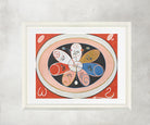 Hilma Af Klint Abstract Framed Art Print, Evolution, No. 15, Group IV, The Seven-pointed Stars, 1908