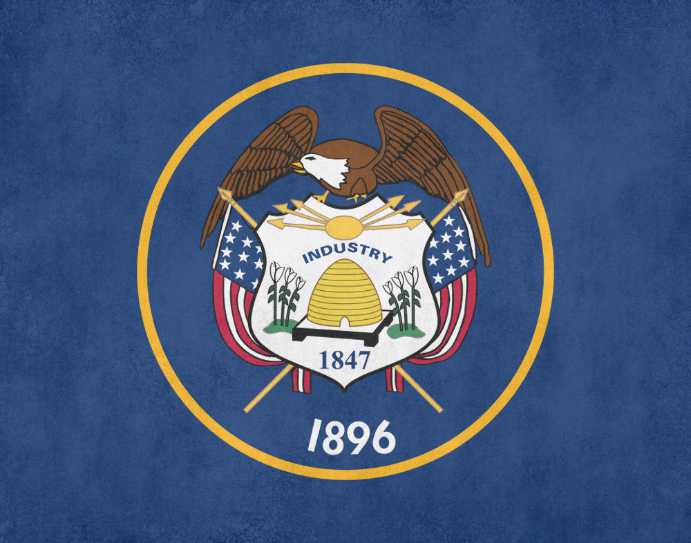 Utah State Flag Print