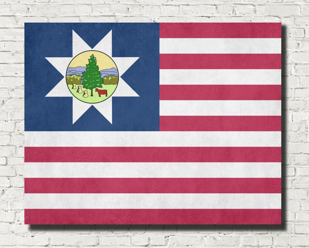 Vermont State Flag Print