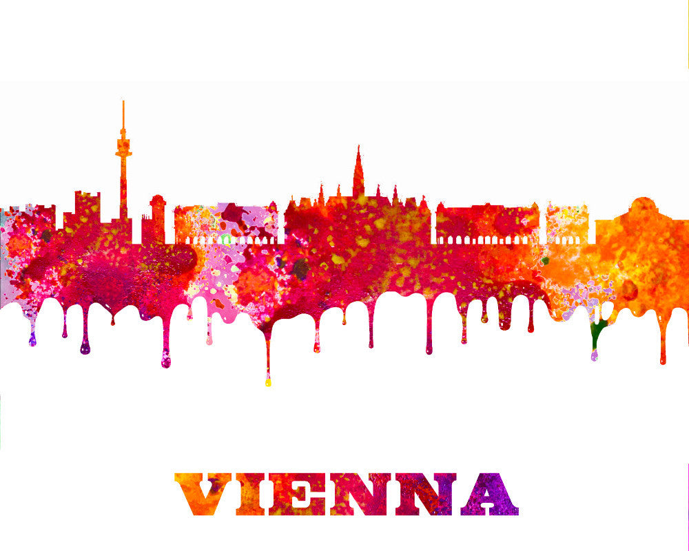 Vienna City Skyline Print Wall Art Poster Austria - OnTrendAndFab