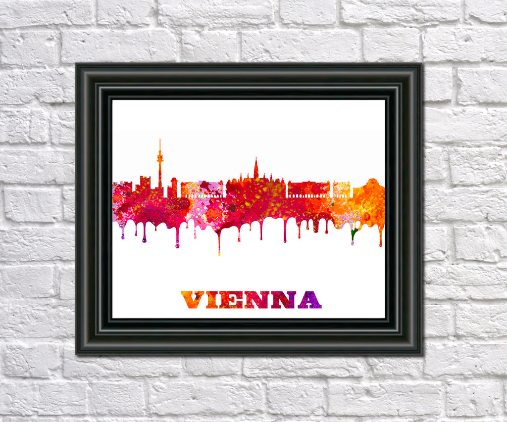 Vienna City Skyline Print Wall Art Poster Austria - OnTrendAndFab