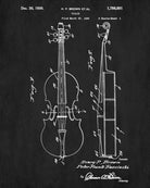 Violin Patent Print Musical Instrument Blueprint Orchestra Poster - OnTrendAndFab