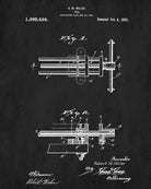 Vise Patent Print Hand Tools Blueprint Workshop Poster