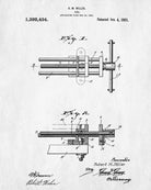 Vise Patent Print Hand Tools Blueprint Workshop Poster