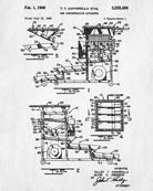 Wash Plant Patent Print Gold Rush Mining Poster