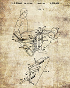 Gym Equipment Patent Print Body Building Poster Weights Art