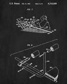 Gym Equipment Patent Print Body Building Poster Weight Training