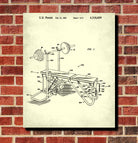 Gym Equipment Patent Poster Weights Art Print