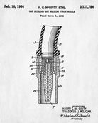 Welding Nozzle Patent Print Welder Blueprint Workshop Poster