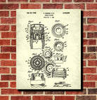 Whiskey Bottle Top Patent Print Bar Wall Art Pub Decor Poster