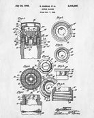 Whiskey Bottle Top Patent Print Bar Wall Art Pub Decor Poster