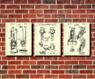 Whiskey Patent Prints Set 3 Cafe Posters Bar Wall Art