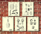 Whiskey Patent Prints Set 5 Cafe Posters Bar Wall Art