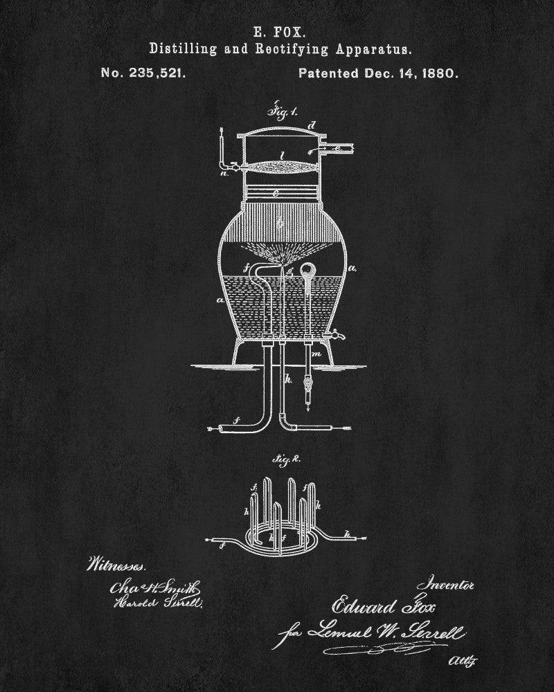 Whisky Pot Still Patent Moonshine Print Whiskey Poster - OnTrendAndFab
