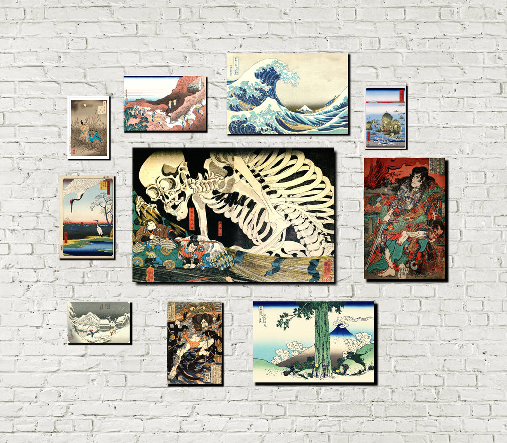 Japanese Themed Gallery Wall Art Print Set 10