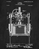 Wine Press Patent Print Cafe Poster Bar Art - OnTrendAndFab