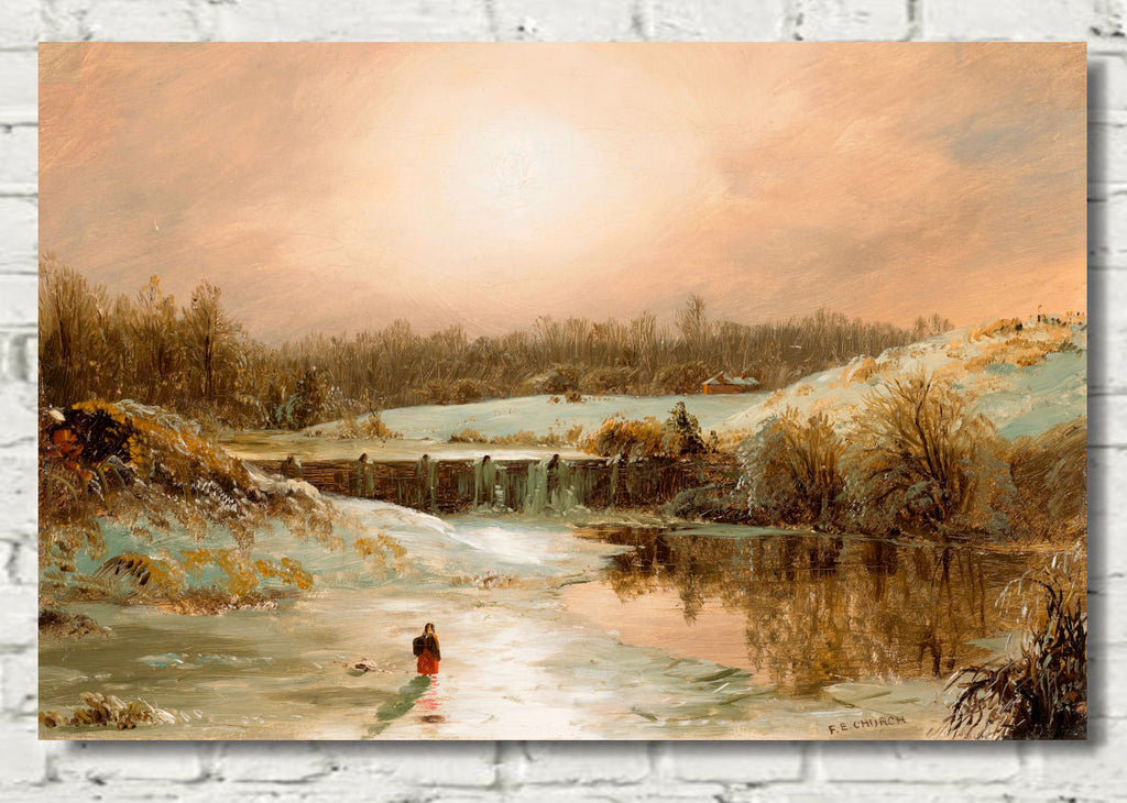 Frederic Edwin Church, Winter Scene in Hartford