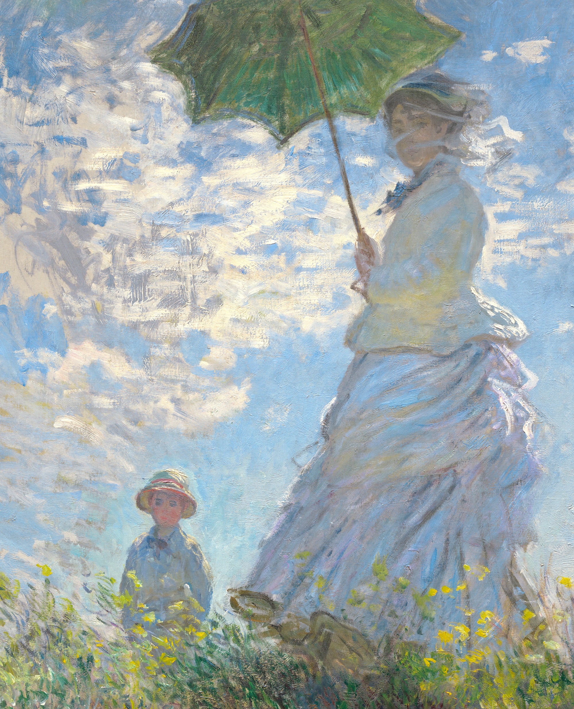 Claude Monet Fine Art Print, Woman with a Parasol