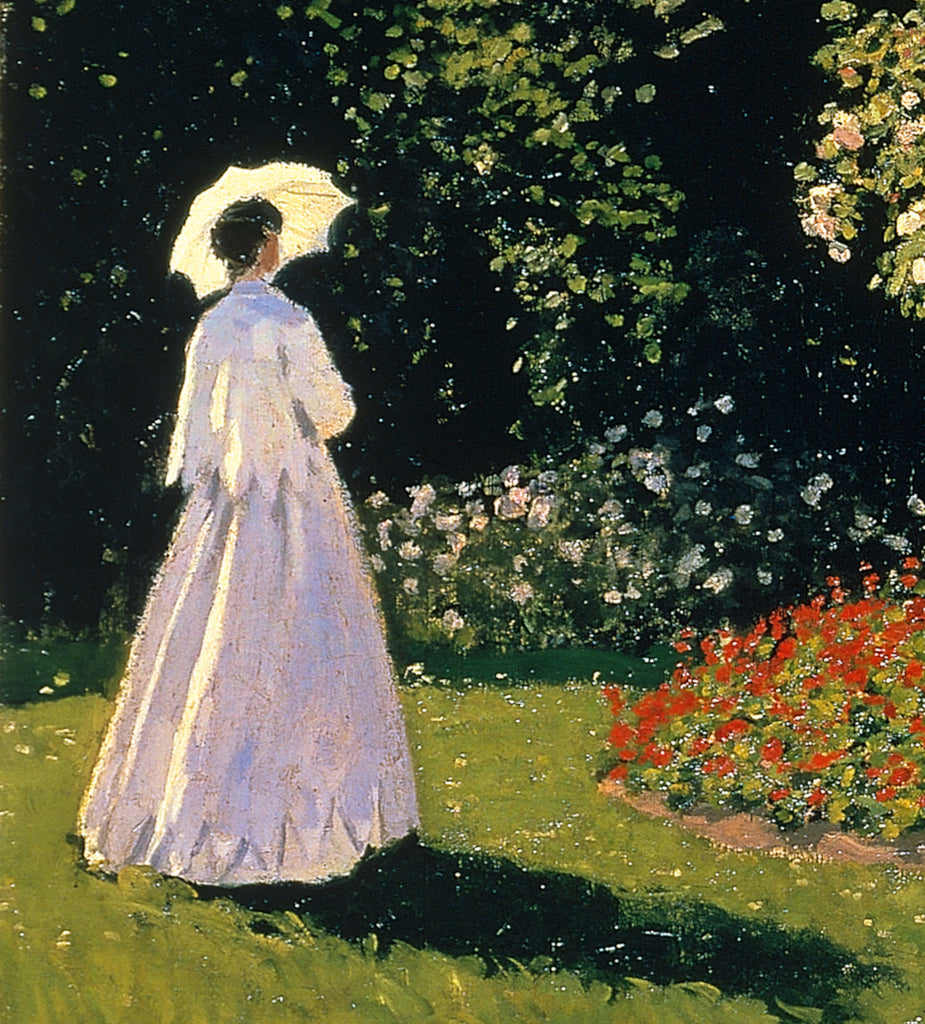 Claude Monet Fine Art Print, woman in the garden