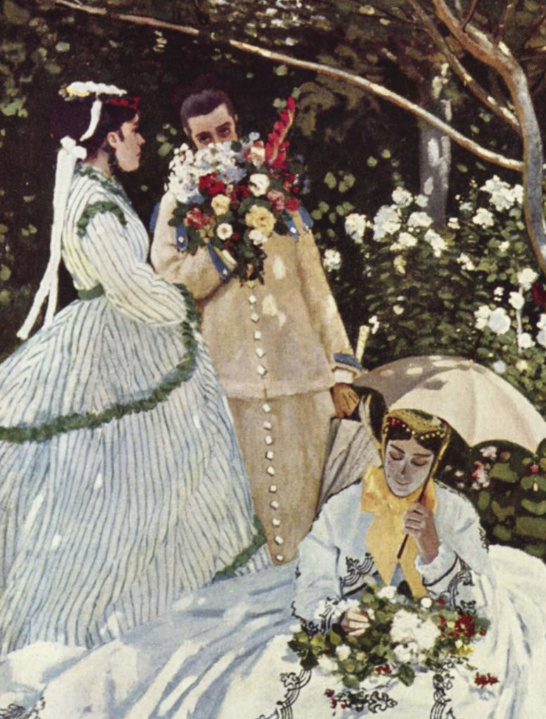 Claude Monet Fine Art Print, women in the garden