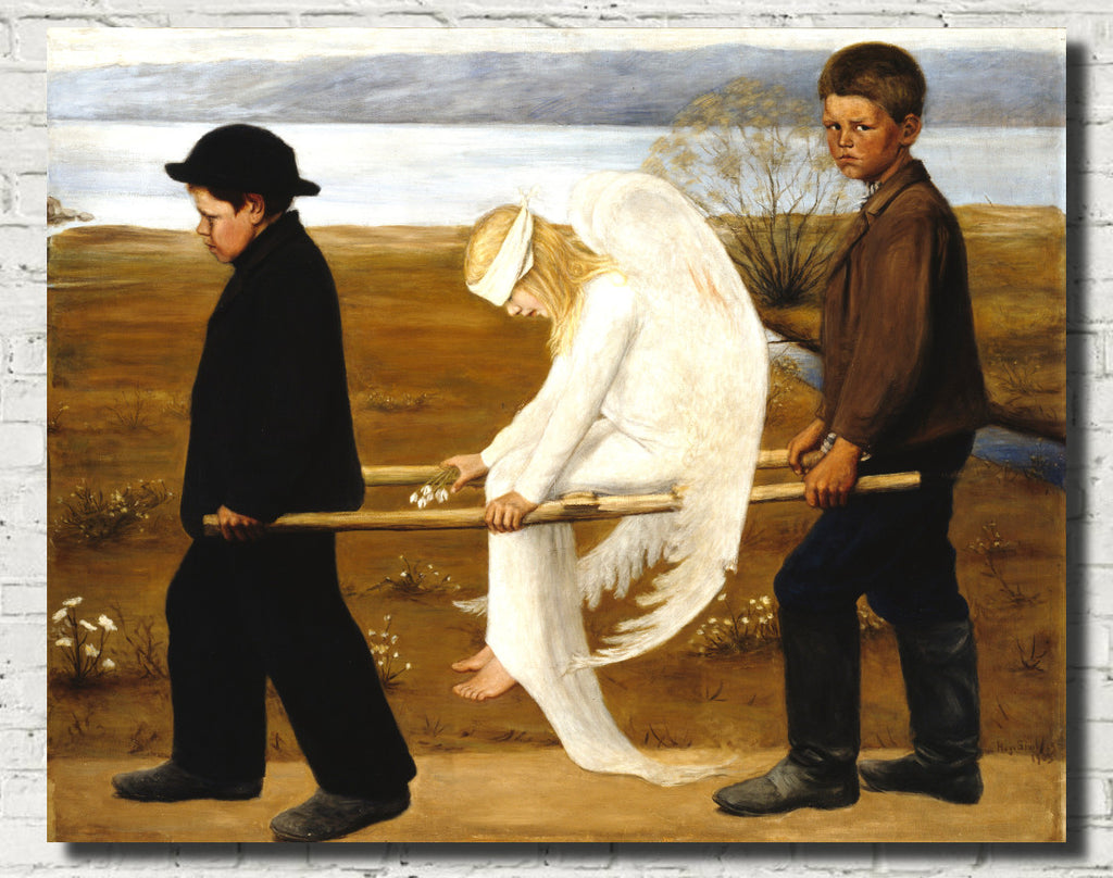 Wounded Angel, Hugo Simberg Fine Art Print