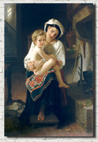 William-Adolphe Bouguereau, Fine Art Print : Young Mother Child