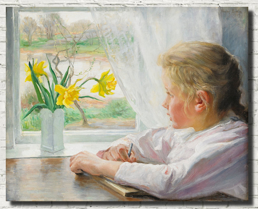 Fanny Brate Fine Art Print, Young Girl